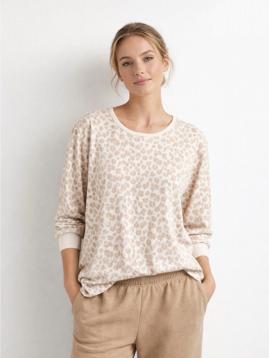 kate spade Tops - NWOT Kate Spade New York Leopard Print Lounge Top Size Large